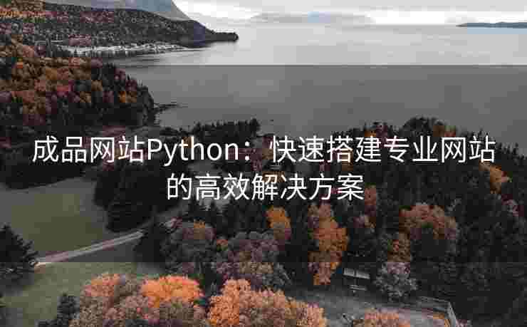 成品网站Python：快速搭建专业网站的高效解决方案